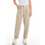 Replay Dames Carrot hoge taille broek, 769 beige, 27W