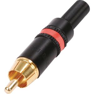 Connector RCA Male Metaal Rood