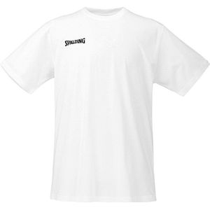 Spalding Promo T-Shirt Heren - White | Maat: XL