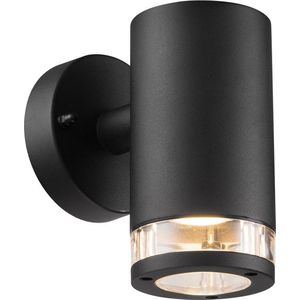 Nordlux Birk wandlamp - buiten - 18 cm hoog - GU10 - IP44 - zwart