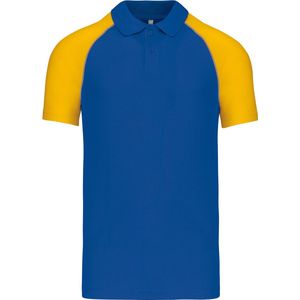 Kariban Baseballpolo K226 - Royal Blue / Yellow - L