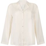 Hunkemöller Satijnen jasje met krijtstrepen Wit XS