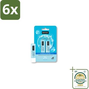 Sence Lippenbalsem Normaal Hydro Shock 2 stuks per verpakking - Voordeelverpakking - 6 stuks - Droge lippen - Gevoelige lippen