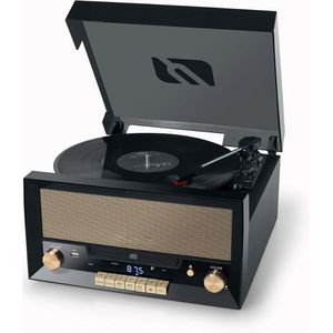 Platenspeler met Cd Speler - Platenspeler - Cd Speler - Met Bluetooth - Zwart