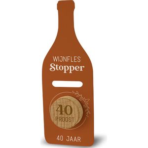 Wijnstopper - 40 jaar proost!