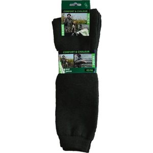 Laarssokken - heren - lange sokken - Jacht - maat 39/42 - KAKI - 4 paar chaussettes socks chasse