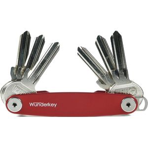 Wunderkey Classic Red Sleutelhanger - Sleutelhouder 2.0 - 8 Sleutels - Aluminium - Rood