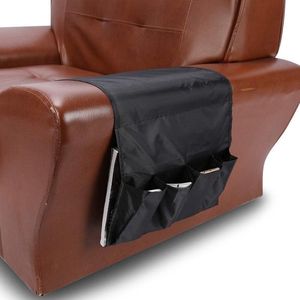 Multifunctionele Fauteuil Caddy - Zwarte Bankopbergvak, Afstandsbedieninghouder, Armleuningorganizer