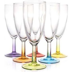 Luminarc Crazy Colors Champagne Flute 14,5cl ( Set van 6 )