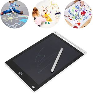 LCD Tekentablet Kinderen- ""Wit"" 12 inch(Dunner frame, vloeiender schrijven) -Kleurenscherm - lcd schrijfbord- Kids Tablet - Drawing Tablet - Kindertablet -educatief -creatief-speelgoed voor onderweg- Tekenpad - Drawing Pad