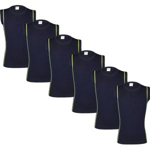 Beeren 6-Pack Jongens mouwloze shirts Beeren Young Ricardo Zwart maat 122/128