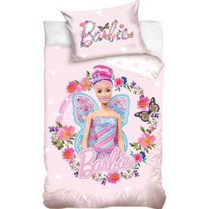 Barbie Dekbedovertrek Butterfly Junior 135 X 100 Cm Katoen