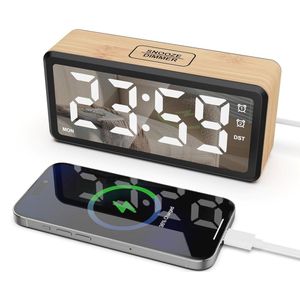 Digitale wekker met groot display, dimmer en snooze-functie