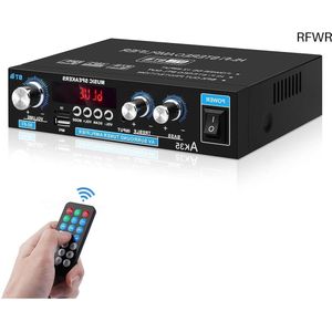 RFWR® Mini HiFi Stereo Versterker met Bluetooth en FM Radio