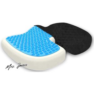 Mrs. Jones Relota Kussen voor stuitbeen met gellaag ademend orthopedisch traagschuim ergonomisch zitkussen anti-decubitus ter verlichting van rugpijn - auto bureaustoel .