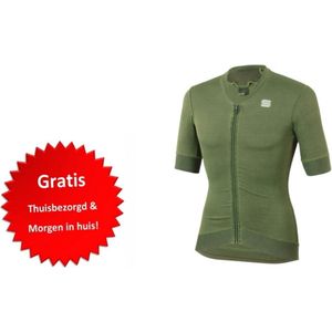 Sportful Fietsshirt korte mouwen Heren Groen  / SF Monocrom Jersey-Dry Green - M