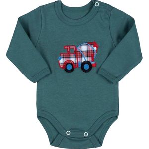 alisé Romper met lange mouwen vrachtauto 6-9m Groen
