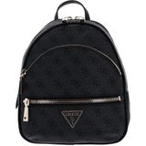 GUESS Vrije tijd rugzak Rugzak Manhattan Backpack Coal Logo Donkergrijs