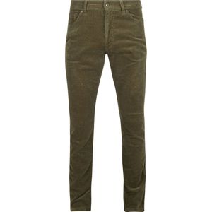 Steppin' Out Corduroy Broek Johnson Groen - Maat W 33 - L 34 - Heren - Five-pocket broek