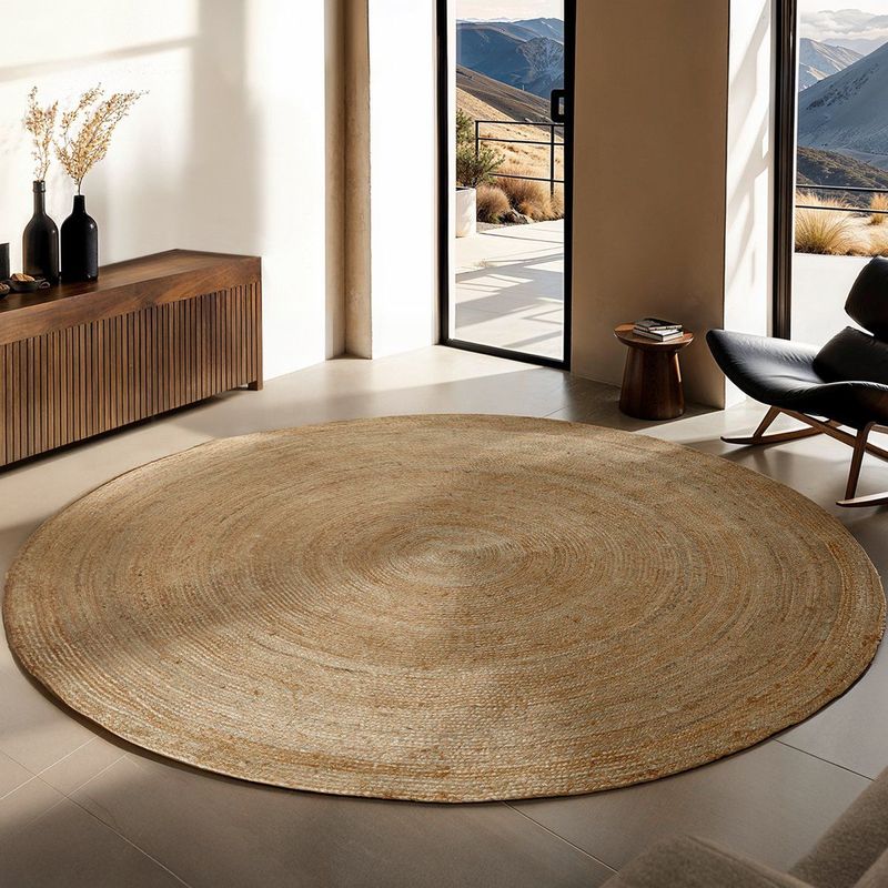 tectake - Glim - Vloerkleed - Natuurlijk - Handgeweven van 100% Jute