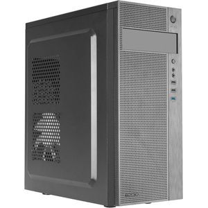 ATX Semi-Tower PC Case met 12cm Ventilator en Staal Constructie - Zwart