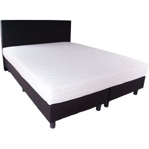 Complete boxspring Royal Super Deluxe - Antraciet - 140x200 cm - Incl. matras