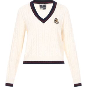 DreiMaster Maritim Trui  blauw / rood / offwhite