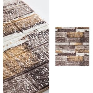 Vermeyen | Moderne Zelfklevende 3D Stenen Muur Sticker | Muur Behang | Plaktegel | Waterdicht | Zelfklevend Behang | 10 Stuks | Natuursteen Gemixt