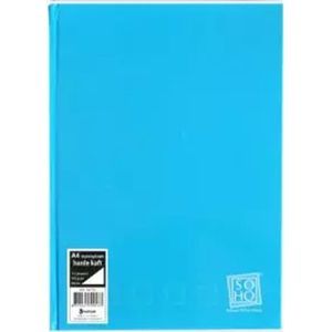 Verhaak Schrift - Ruit 10mm - A4 Formaat - Harde Kaft - SOHO - Aqua Blauw - Gratis Verzonden