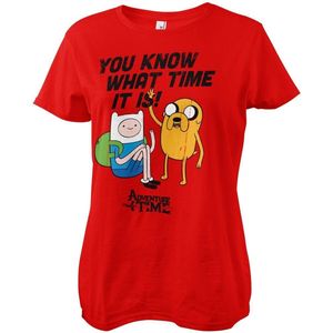 It'S Adventure Time Girly Tee Damen T-Shirt Red-S
