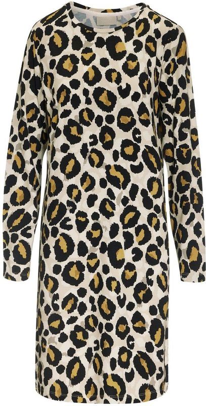 Essenza - Emmy - Nachtjapon - Geel - Fedelia-print - Comfortabel