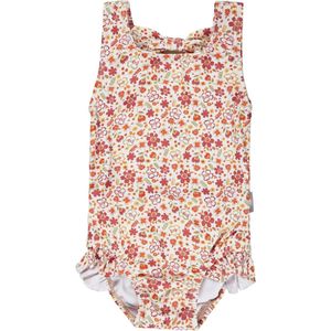 Badeanzug voor baby-meisjes met bloemenprint en volants