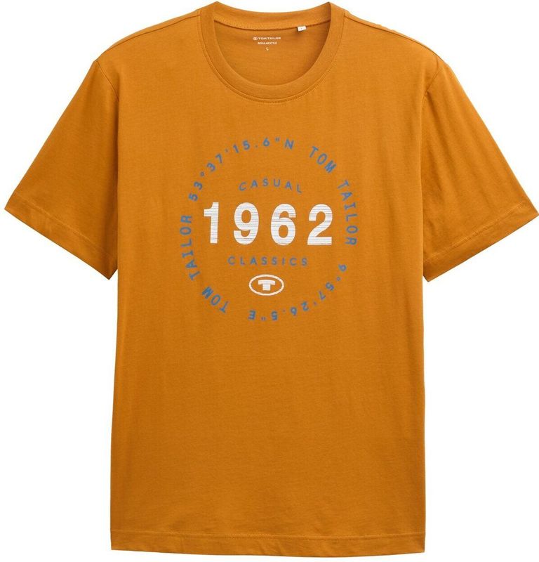 TOM TAILOR T-shirt voor heren, 10821 - Peanut Butter Brown, XL