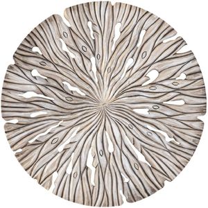 PTMD - Wandpaneel Bonte - Creme - MDF - 90x2x90 cm