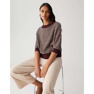 Opus - Pullover - Paars - Korte Mouw