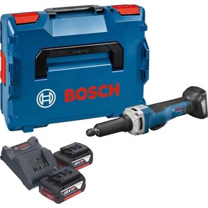 Bosch GGS 18V-23 PLC Professionele rechte accuslijpmachine 18 V borstelloos + 2x accu 5.0 Ah + lader + L-Boxx