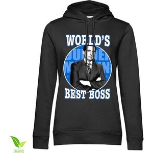 The Office Hoodie/trui -S- World's Best Boss Zwart