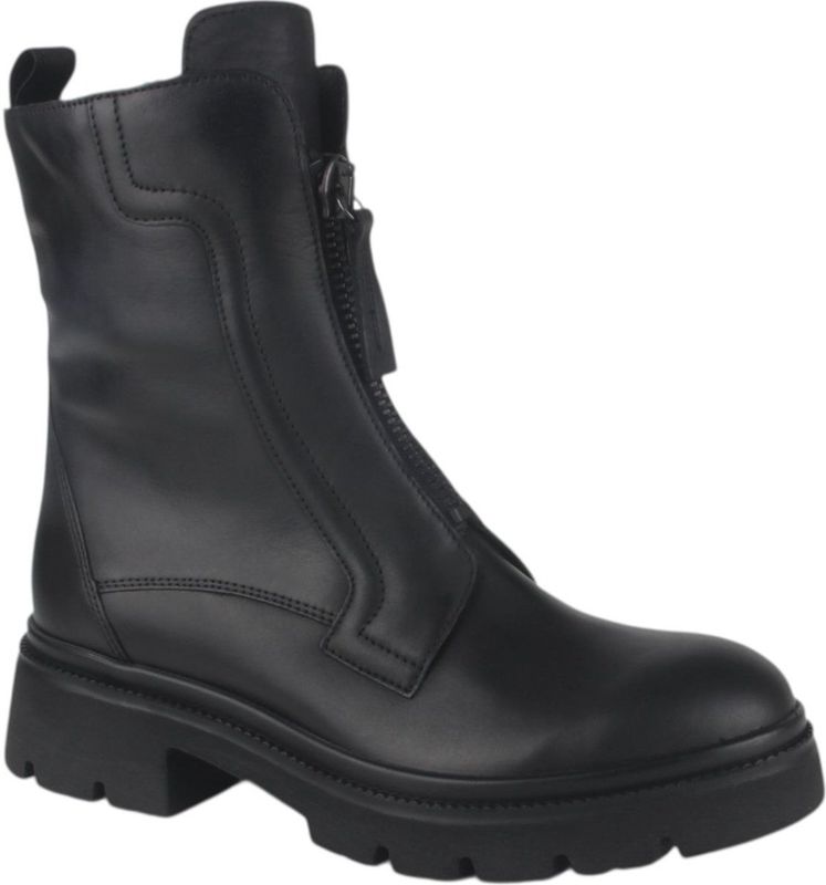 Gabor - Kuitlaarzen - Zwart - Blokhak - Ritssluitingen