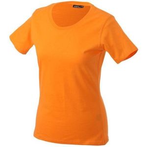 James and Nicholson Dames/dames Basic T-Shirt (Oranje)