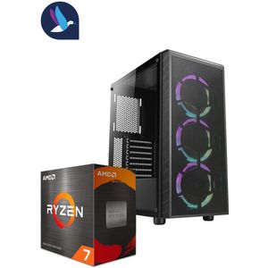 AZZA Prime ARGB Gaming PC | AMD Ryzen 7 - 5700X | GeForce RTX 5070 - 12 GDDR7 | 32 GB DDR4 | 1 TB SSD - NVME | Windows 11 Pro