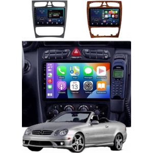 ADIVOX 9 inch geschikt voor Mercedes CLK/CL W209/W203 2002-2005 Android 14 4GB/64GB 8CORE Carplay/Auto/WiFi/DSP/5G/QLED/DAB+