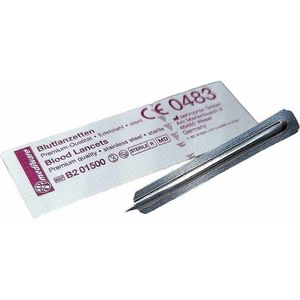 Mediware - Steriele EHBO bloedlancetten - 5 stuks - Blarenprikker - Per stuk verpakt