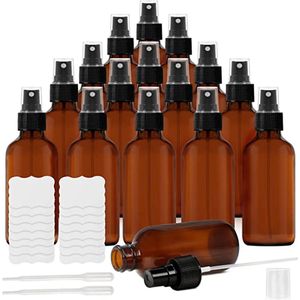 Spray Bottle - Mist Spray Bottle / Refillable Roller Bottles - For Cleaning, Perfumes, Essential Oils – Travel Size 16Pcs 120ml