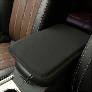 Universeel middenconsole kussen leren | waterdichte autoarmleuning stoelbeschermer | interieur middenconsole-afdekking | zwart .