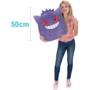 Pluche Dier 50 Cm - Ectoplasma - Gengar - Groot Ultrarzacht Pluche Dier - Officiële Pokémon-Licentie - Gigantische Pluche Ectoplasma - Perfect Voor Fans En Verzamelaars