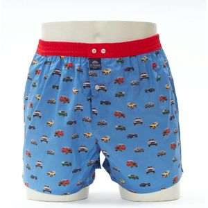 McAlson Wijde boxershort - Landy light blue - maat XL (XL) - Heren Volwassenen - 100% katoen- M5018 -XL