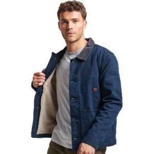 Superdry Workwear Ranch Spijkerjasje Blauw XL Man