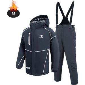 Bovista Skipak - SkiBroek - Skijas - Ski Suit - Wintersport - Heren - 2-Delig - Donkergrijs - Maat S