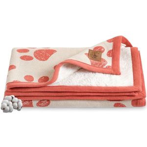 Trimita Organic Paw Gebreide Babydeken – Amberglow – 75x95 cm – 100% Katoen (GOTS)