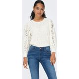Only T-shirt Onlyrsa 78 Lace Top Nl Wvn 15283271 Creme Dames Maat - XS